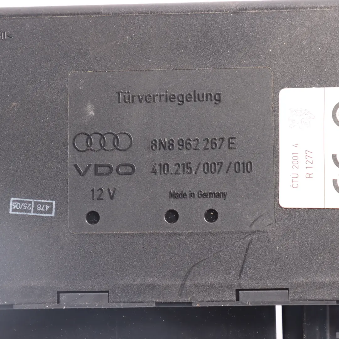 Audi TT 8N Unidad De Control De Confort De Carrocería ECU Del () - SKU 8N8962267E - Número de pieza 8N8962267E
