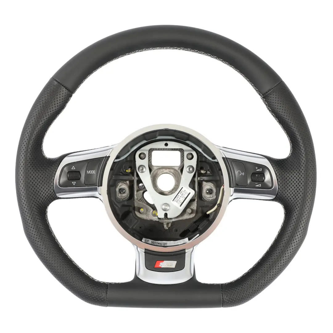 Audi A3 S3 8P NUOVO Volante In Pelle Nera Fondo Piatto - SKU 8P0419091CR-1 - Numero di parte 8P0419091CR