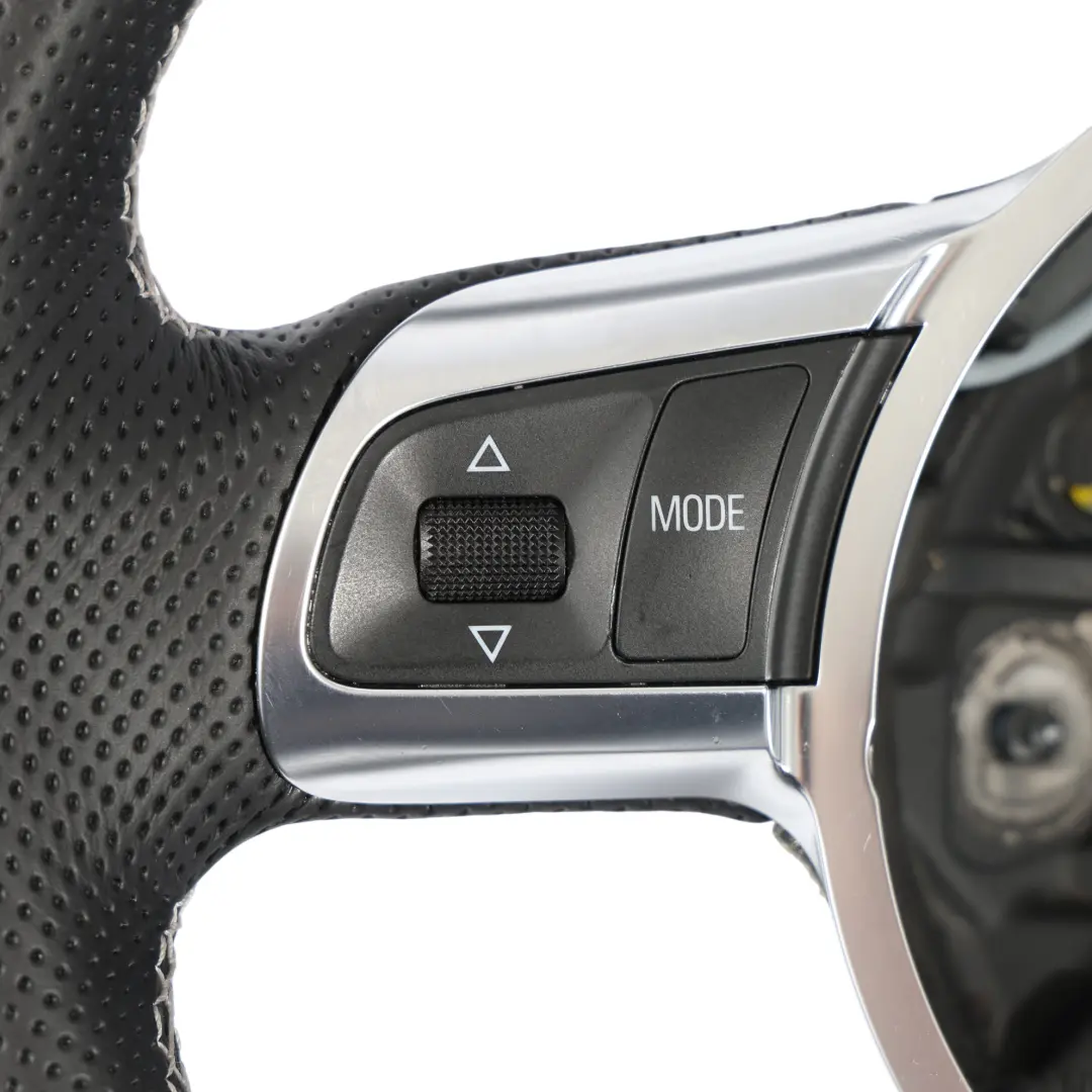 Audi A3 S3 8P Kierownica NOWA Czarna Skóra Ścięta Biała Nić - SKU 8P0419091CR-1 - Numer Części 8P0419091CR