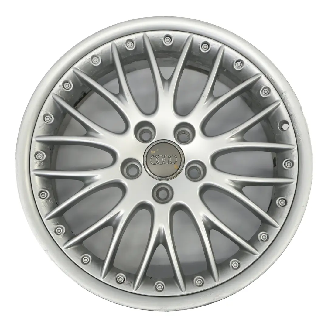 Felga Aluminiowa Srebrna BBS 18" 7,5J ET:54 do Audi A3 8P o numerze 8P0601025AE Audi A3 8P Felga Aluminiowa Srebrna BBS 18" 7,5J ET:54 - SKU 8P0601025AE-5 - Numer Części 8P0601025AE