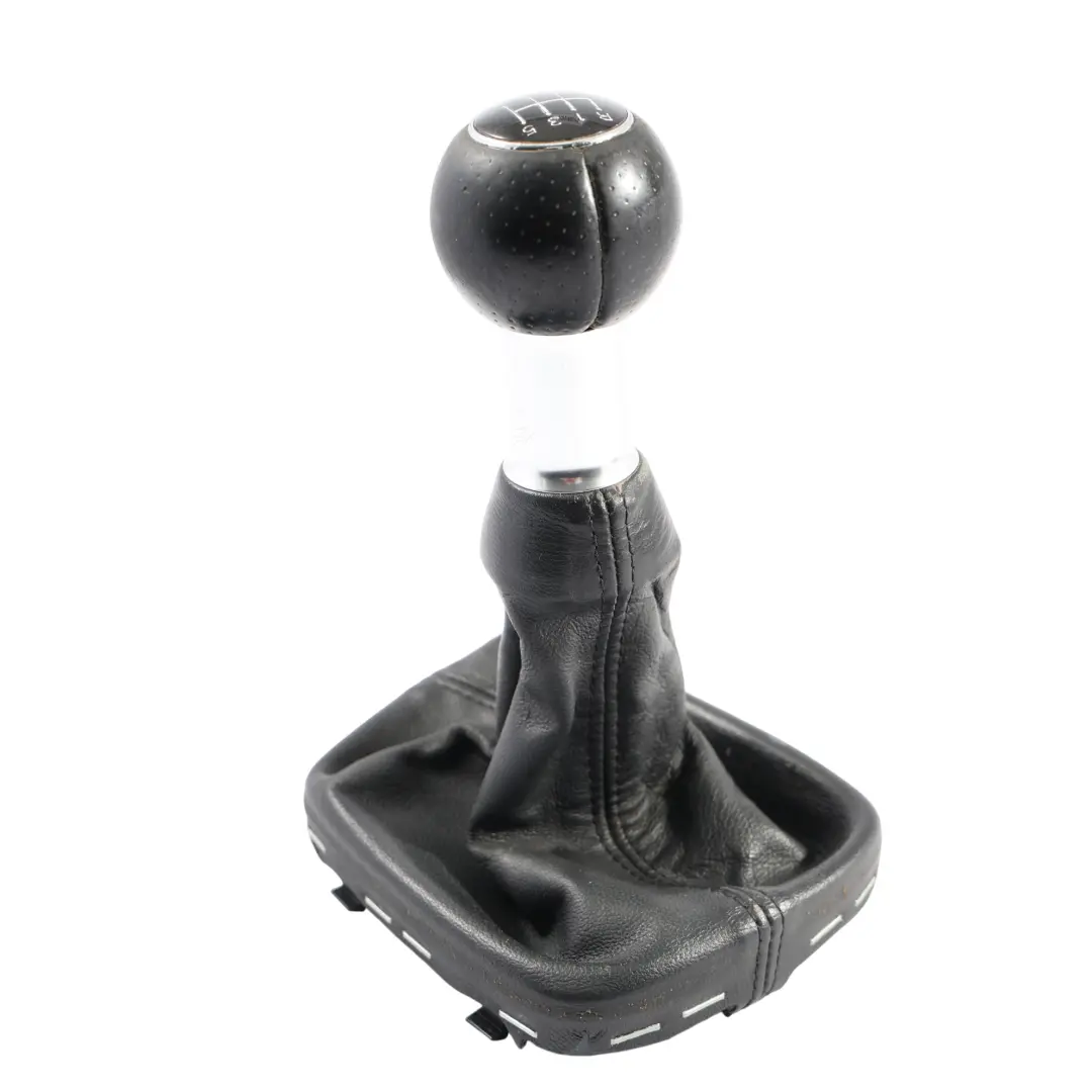 Schalt Hebel Knauf Manuell 6 Gang Leder für Audi A3 8P Cabrio mit Teilenummer 8P0863278CG Audi A3 8P Cabrio Schalt Hebel Knauf Manuell 6 Gang Leder - SKU 8P0863278CG - Teilenummer 8P0863278CG