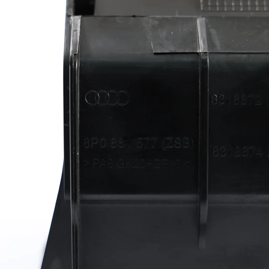 Audi A3 8P Asiento Delantero Caja Compartimento Debajo Bandeja Derecha - SKU 8P0881581 - Número de pieza 8P0881577