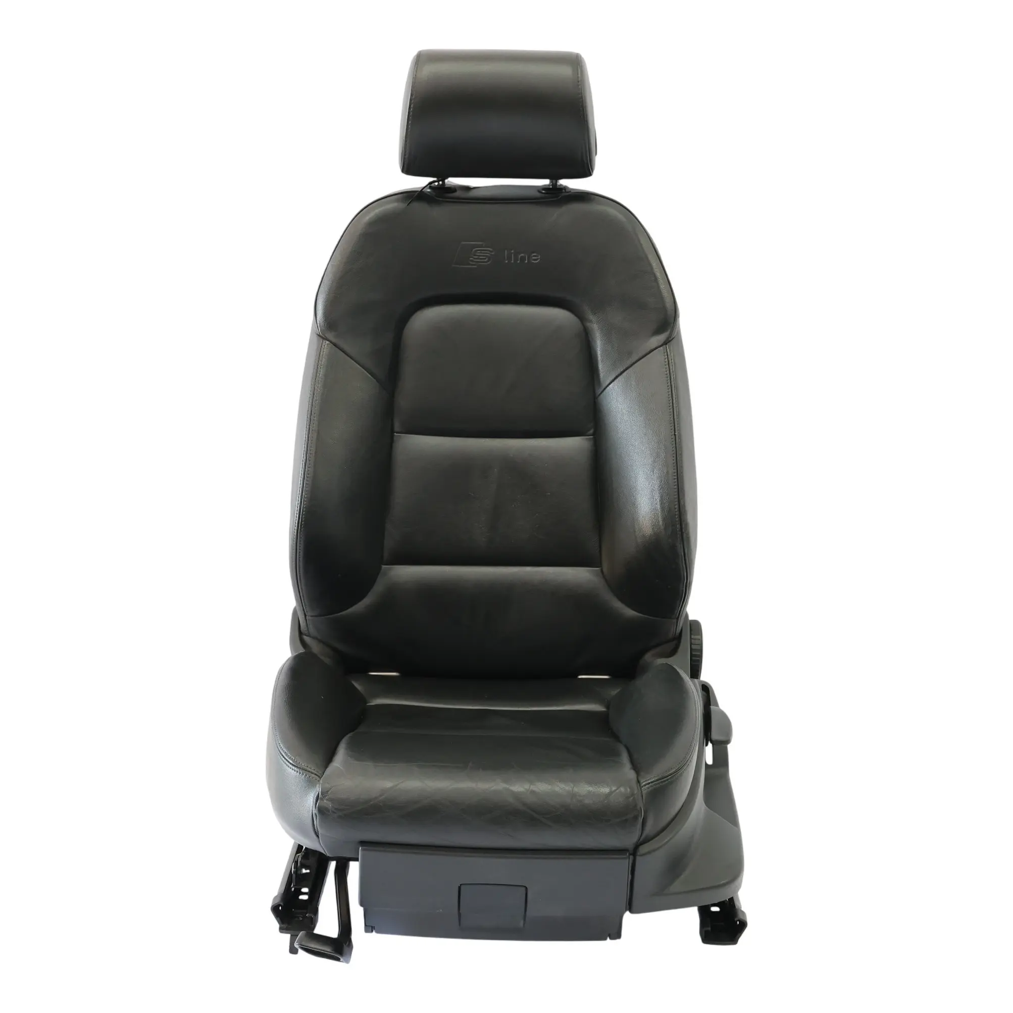 Audi A3 8P 5 Door Seat Front Left N/S Heated S-Line Leather Vienna Soul Black