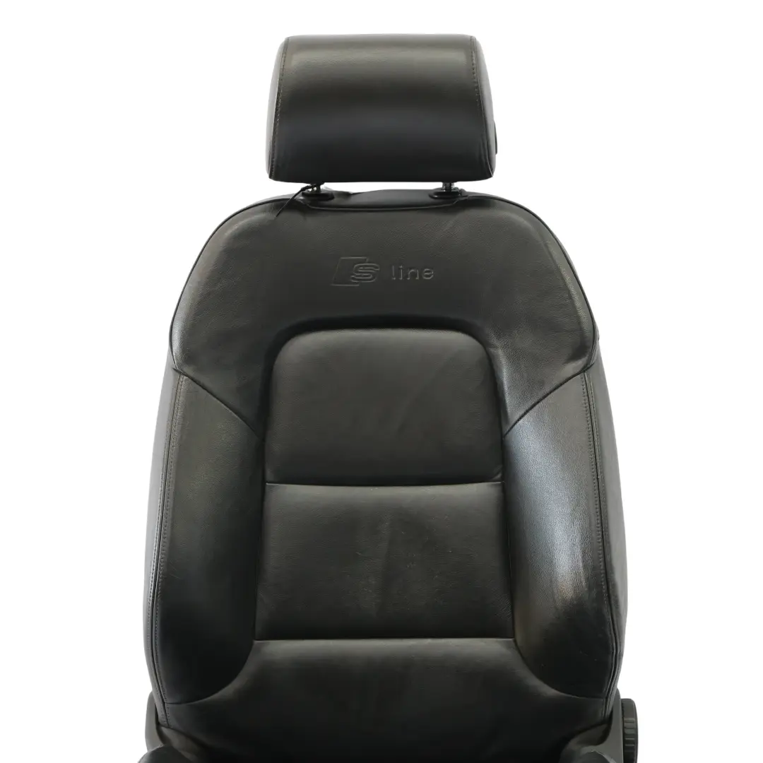 Door Seat Front Left N/S Heated S-Line Leather Vienna Soul Black Audi A3 8P 5 - SKU 8P0881805AT-1 - Part number 8P0881805AT