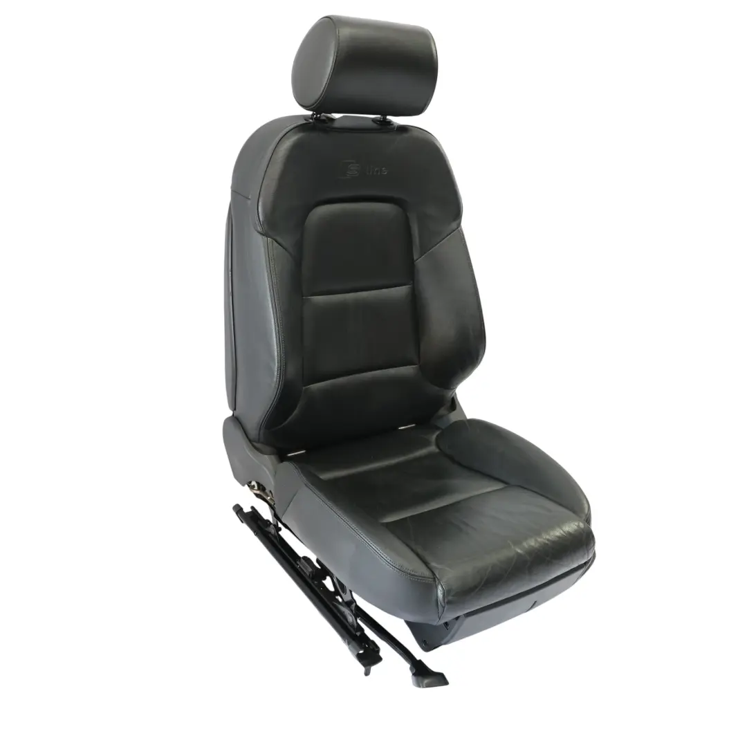 Door Seat Front Left N/S Heated S-Line Leather Vienna Soul Black Audi A3 8P 5 - SKU 8P0881805AT-1 - Part number 8P0881805AT