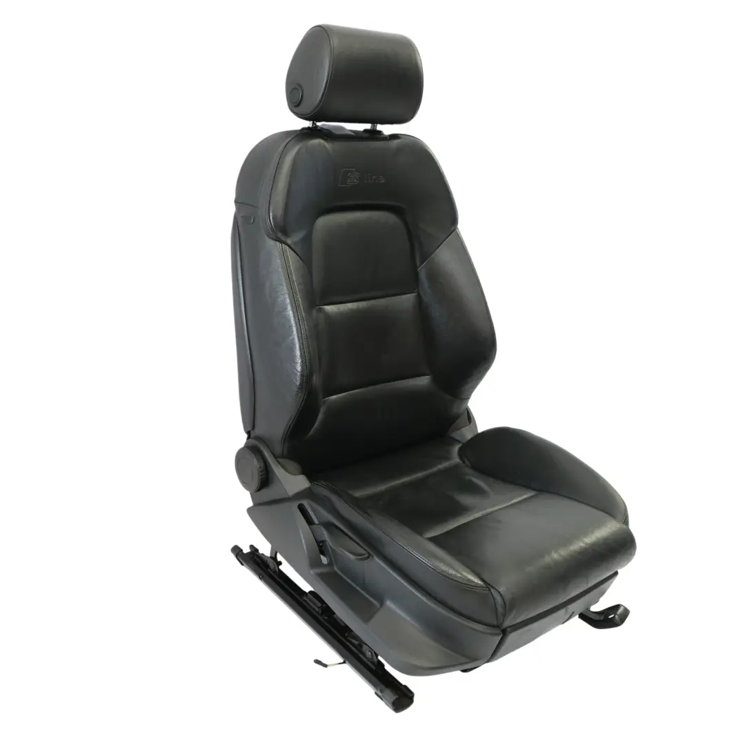 Audi A3 8P 5 Puertas Asiento Delantero Derecho Calefacción Cuero S-Line Negro - SKU 8P0881806AT-1 - Número de pieza 8P0881806AT