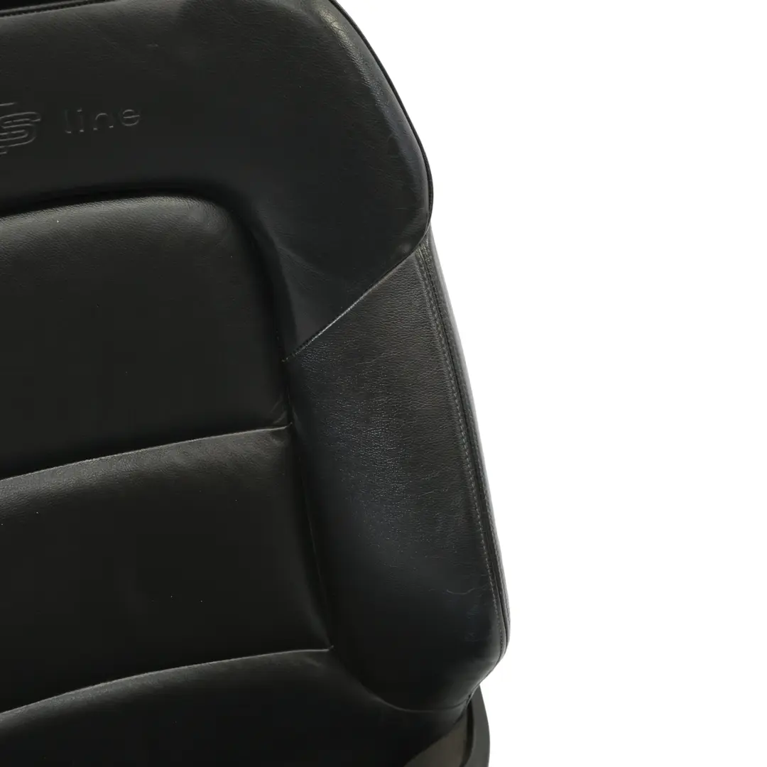 Audi A3 8P 5 Door Seat Front Right O/S Heated S-Line Leather Vienna Soul Black - SKU 8P0881806AT-1 - Part number 8P0881806AT