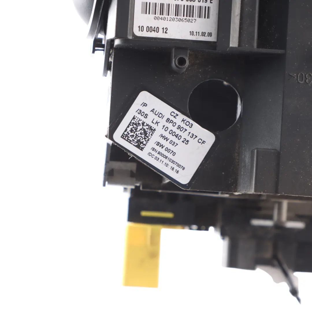 Switch Cluster Steering Column Wiper Stalk Slip Indicator to Audi A3 8P with Part number 8P0907137CF Audi A3 8P Switch Cluster Steering Column Wiper Stalk Slip Indicator - SKU 8P0907137CF - Part number 8P0907137CF