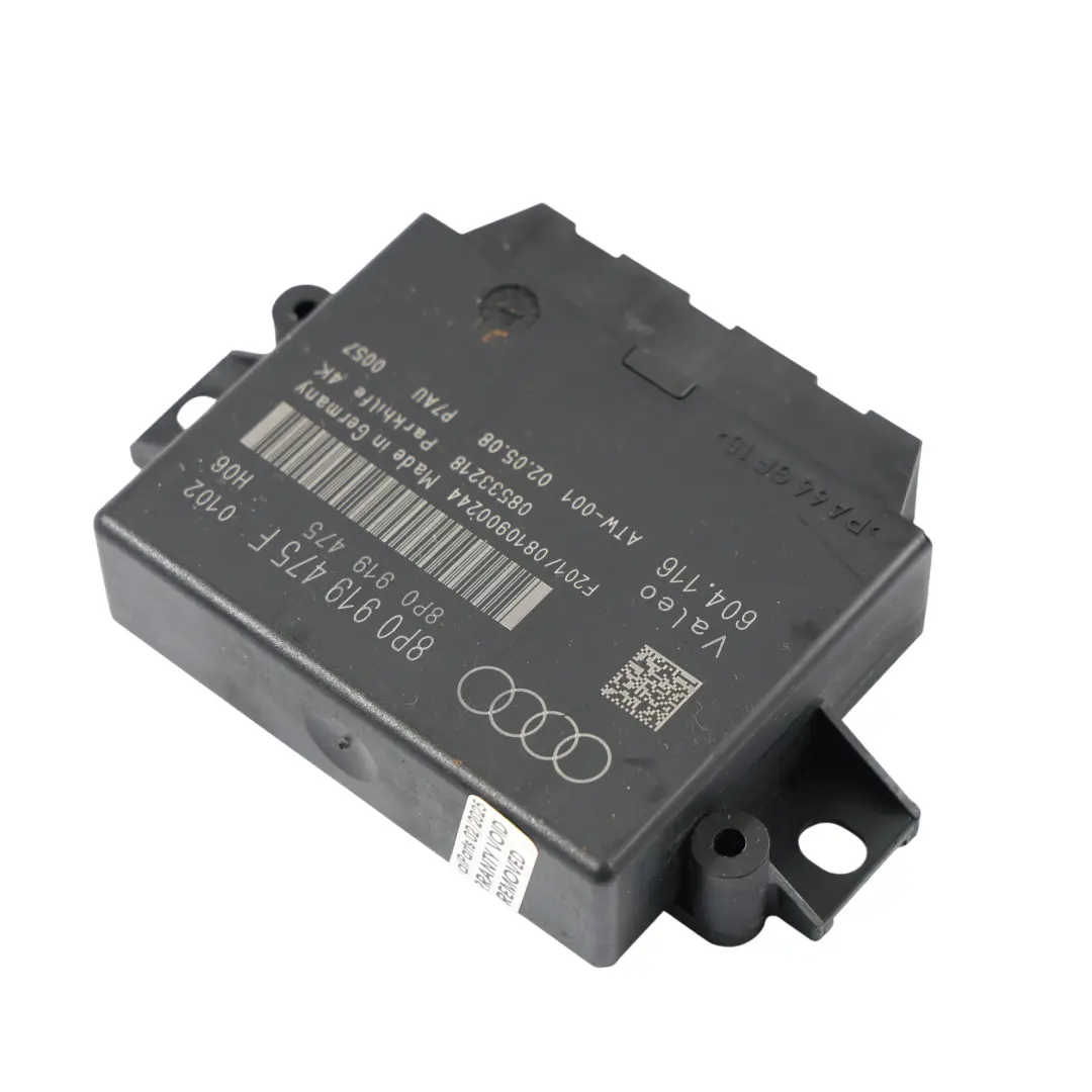 Parking Distance Sensor Control Unit Module Rear to Audi TT 8J with Part number 8P0919475F Audi TT 8J Parking Distance Sensor Control Unit Module Rear - SKU 8P0919475F - Part number 8P0919475F