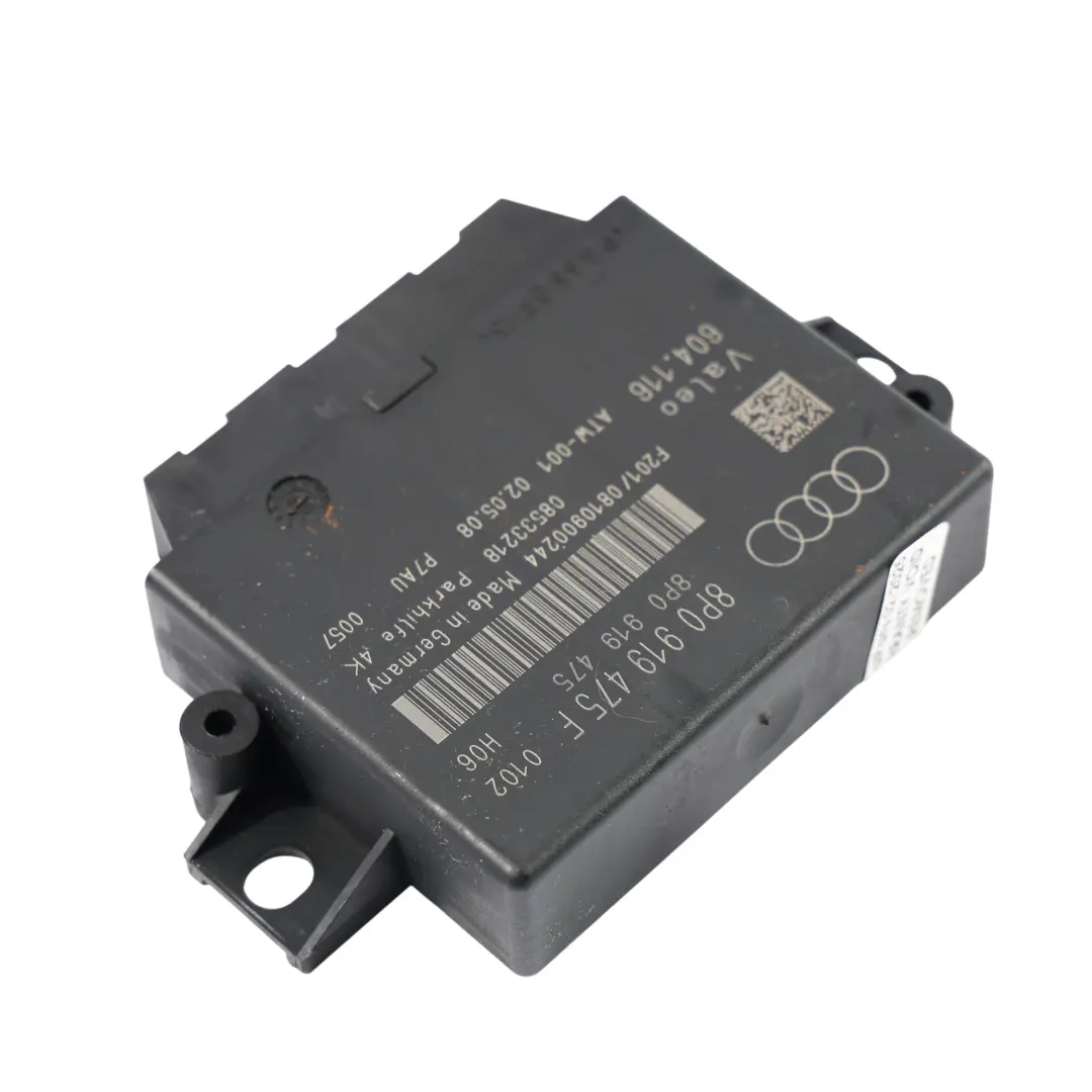 Modulo Di Controllo Del Sensore Di Parcheggio Posteriore per Audi TT 8J con numero di parte 8P0919475F Audi TT 8J Modulo Di Controllo Del Sensore Di Parcheggio Posteriore - SKU 8P0919475F - Numero di parte 8P0919475F