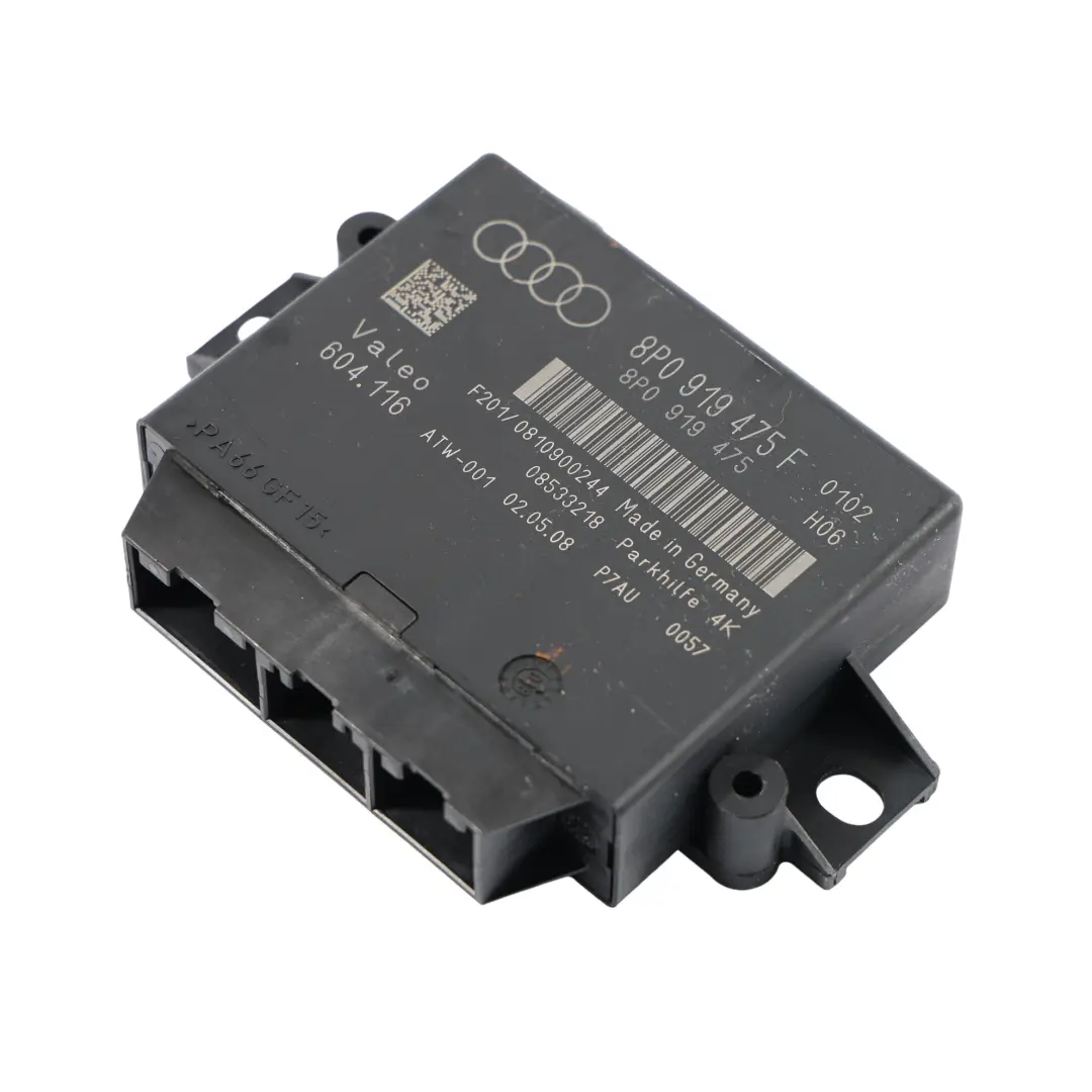 Parking Distance Sensor Control Unit Module Rear to Audi TT 8J with Part number 8P0919475F Audi TT 8J Parking Distance Sensor Control Unit Module Rear - SKU 8P0919475F - Part number 8P0919475F