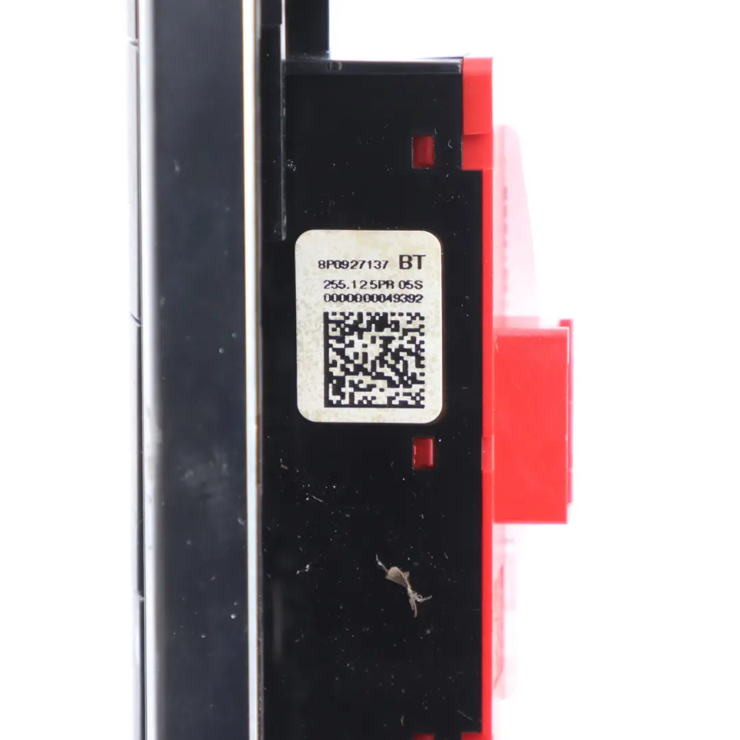 Interior Control Hazard Switch Button Console Panel Audi A3 8P - SKU 8P0927137BT - Part number 8P0927137BT