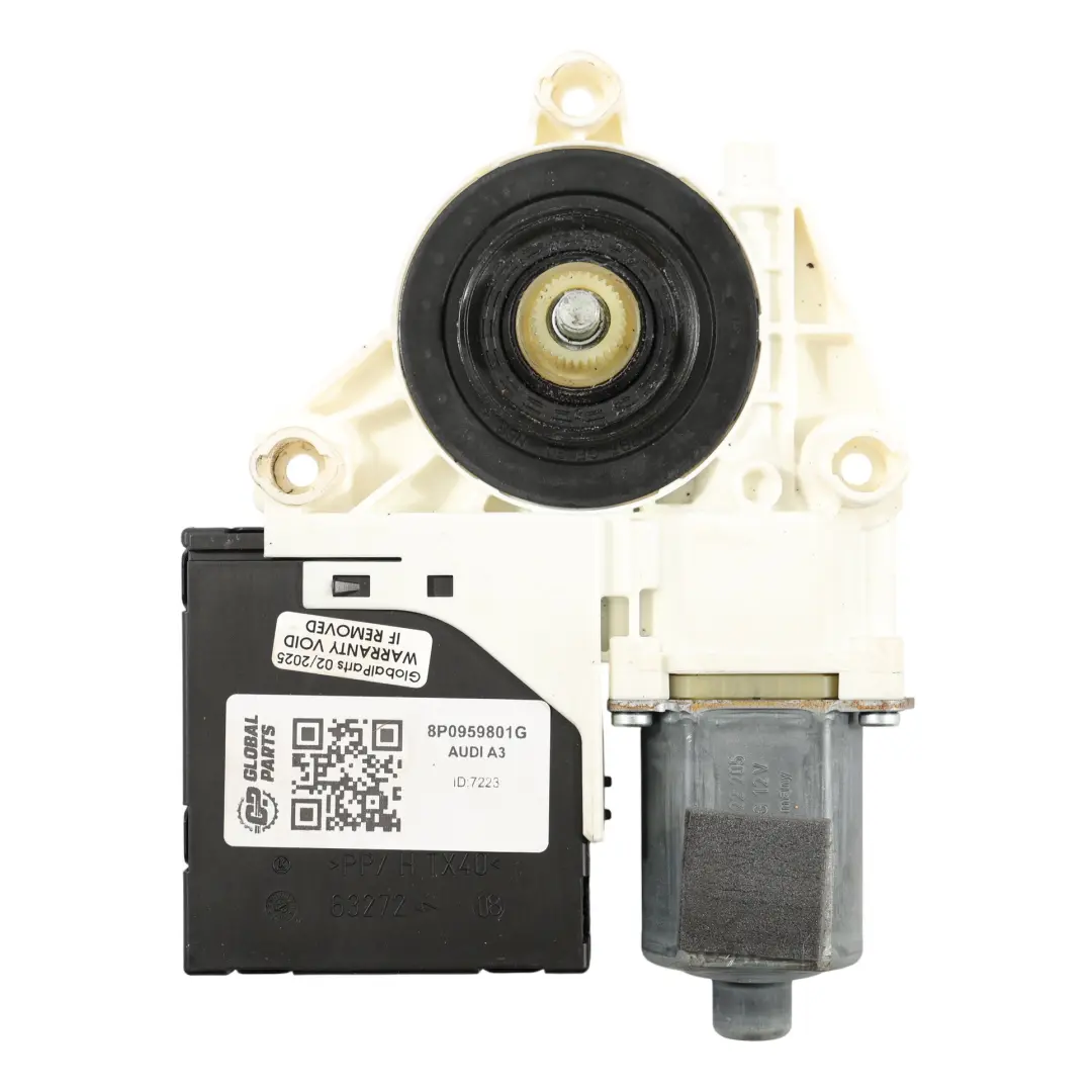 Door Window Lifter Motor Regulator Front Left N/S to Audi A3 8P with Part number 8P0959801G Audi A3 8P Door Window Lifter Motor Regulator Front Left N/S - SKU 8P0959801G - Part number 8P0959801G