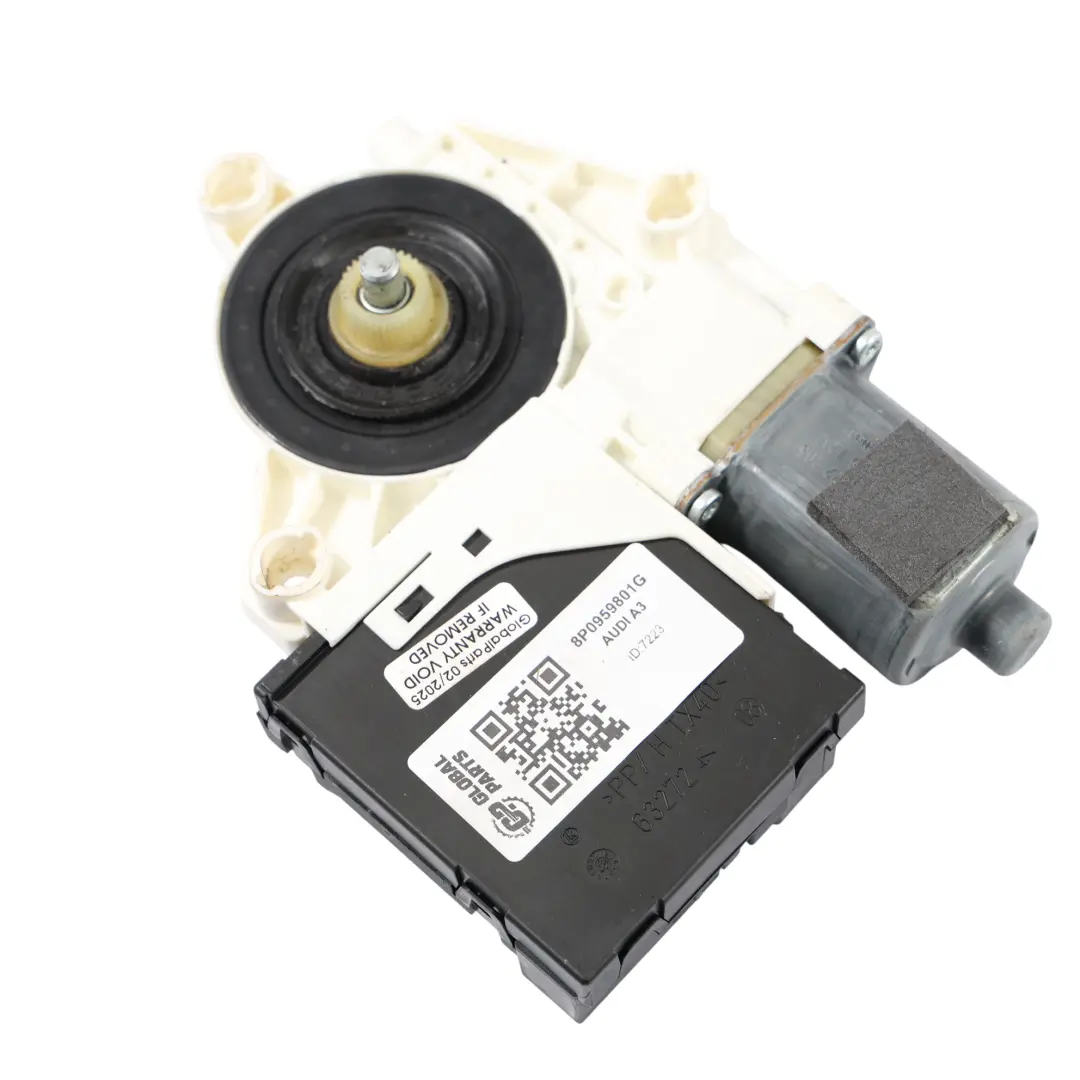 Audi A3 8P Silnik Podnośnika Szyby Lewy Przód - SKU 8P0959801G - Numer Części 8P0959801G