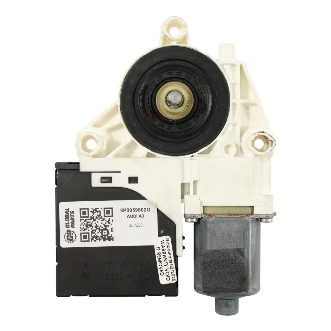 Elevalunas Puerta Delantera Izquierda Eléctrico para Audi A3 8P Motor con número de pieza 8P0959802G Audi A3 8P Motor Elevalunas Puerta Delantera Izquierda Eléctrico - SKU 8P0959802G - Número de pieza 8P0959802G