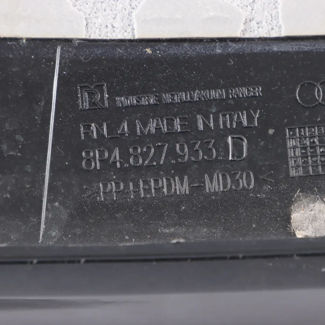 Rear Spoiler Audi S3 8P Boot Lid Tailgate Trim Phantom Black - Z9Y - SKU 8P4827933D-PHB - Part number 8P4827933D