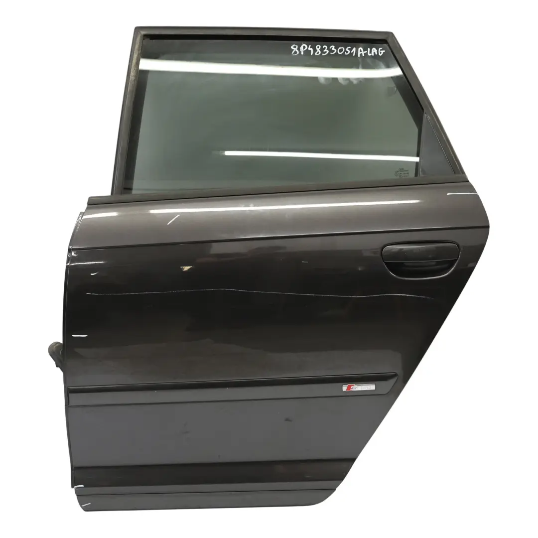 Sportback Tür Hinten Links Lava Grau Pearl Perleffekt - Z7L für Audi A3 8P mit Teilenummer 8P4833051A Audi A3 8P Sportback Tür Hinten Links Lava Grau Pearl Perleffekt - Z7L - SKU 8P4833051A-LAG - Teilenummer 8P4833051A