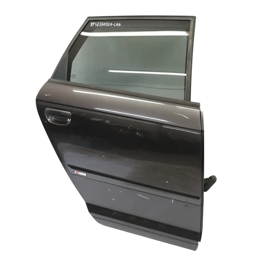 Audi A3 8P Sportback Door Rear Right O/S Lava Grey Pearl Effect - Z7L - SKU 8P4833052A-LAG - Part number 8P4833052A