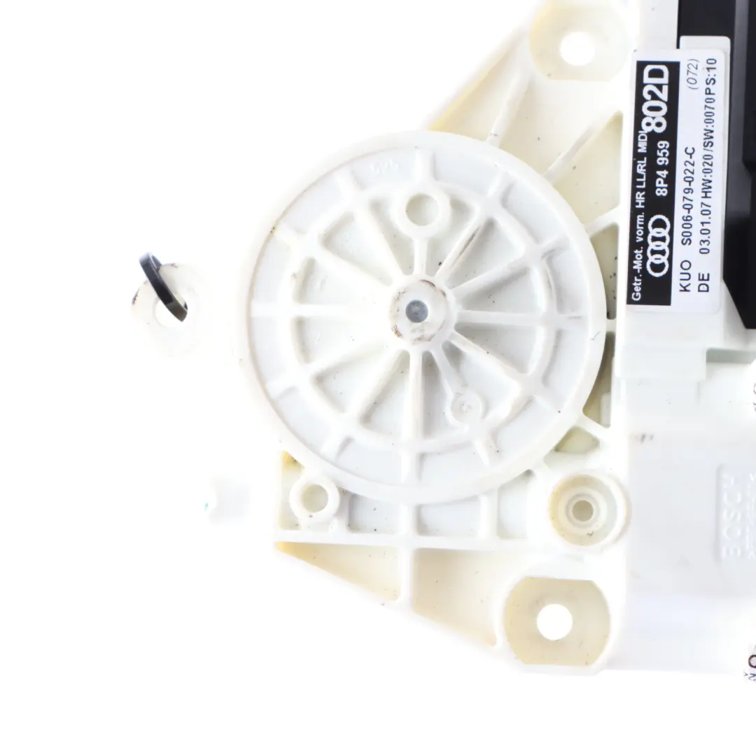 Audi A3 8P Fenster Heber Tür Hinten Rechts Regulator Motor - SKU 8P4959802D - Teilenummer 8P4959802D