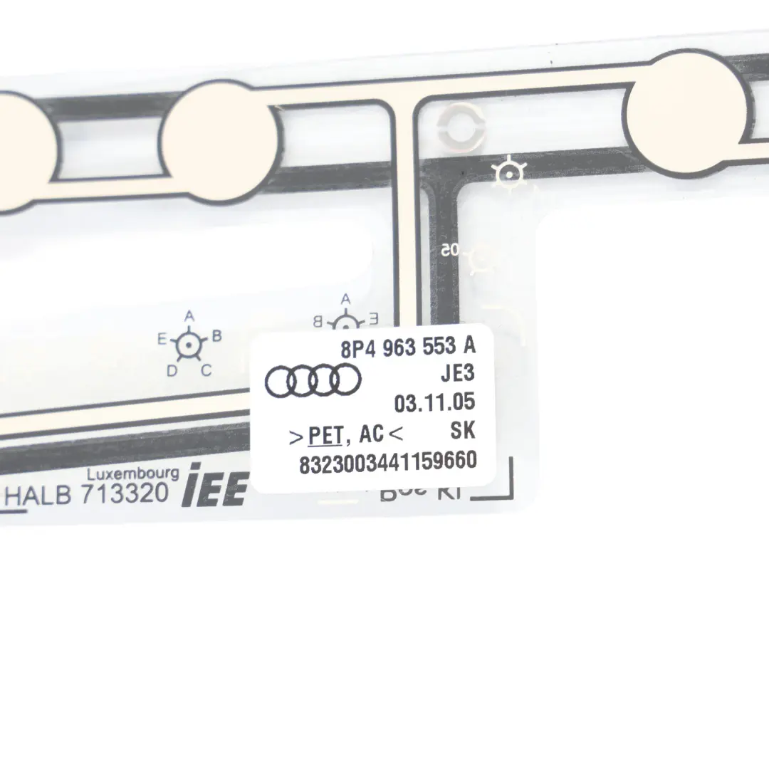 Capteur D'Occupation Du Siège Avant Gauche/Droite pour Audi A3 8P à propos du numéro de pièce 8P4963553A Audi A3 8P Capteur D'Occupation Du Siège Avant Gauche/Droite - SKU 8P4963553A - Numéro de pièce 8P4963553A
