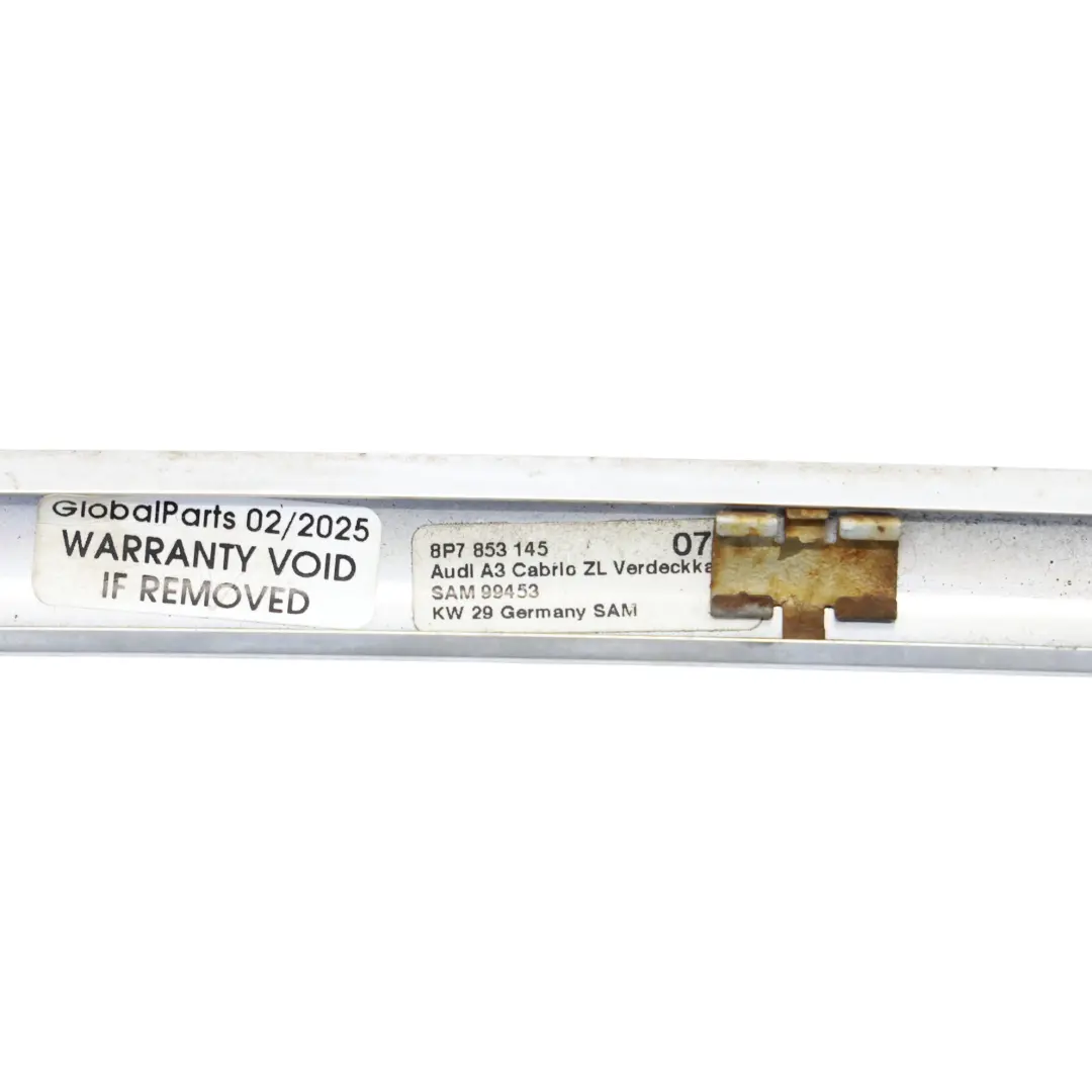 Audi A3 8P Cabrio Bande Centrale Garniture Toit Rabattable Coffre - SKU 8P7853145 - Numéro de pièce 8P7853145
