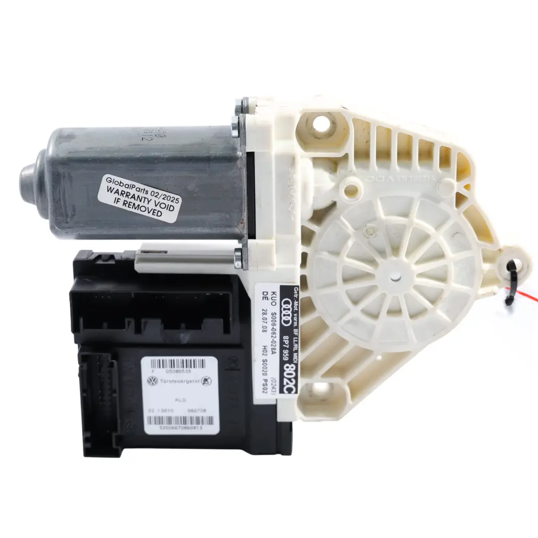 Moteur De Lève Vitre Avant Gauche pour Audi A3 8P Cabriolet à propos du numéro de pièce 8P7959802C Audi A3 8P Cabriolet Moteur De Lève Vitre Avant Gauche - SKU 8P7959802C - Numéro de pièce 8P7959802C