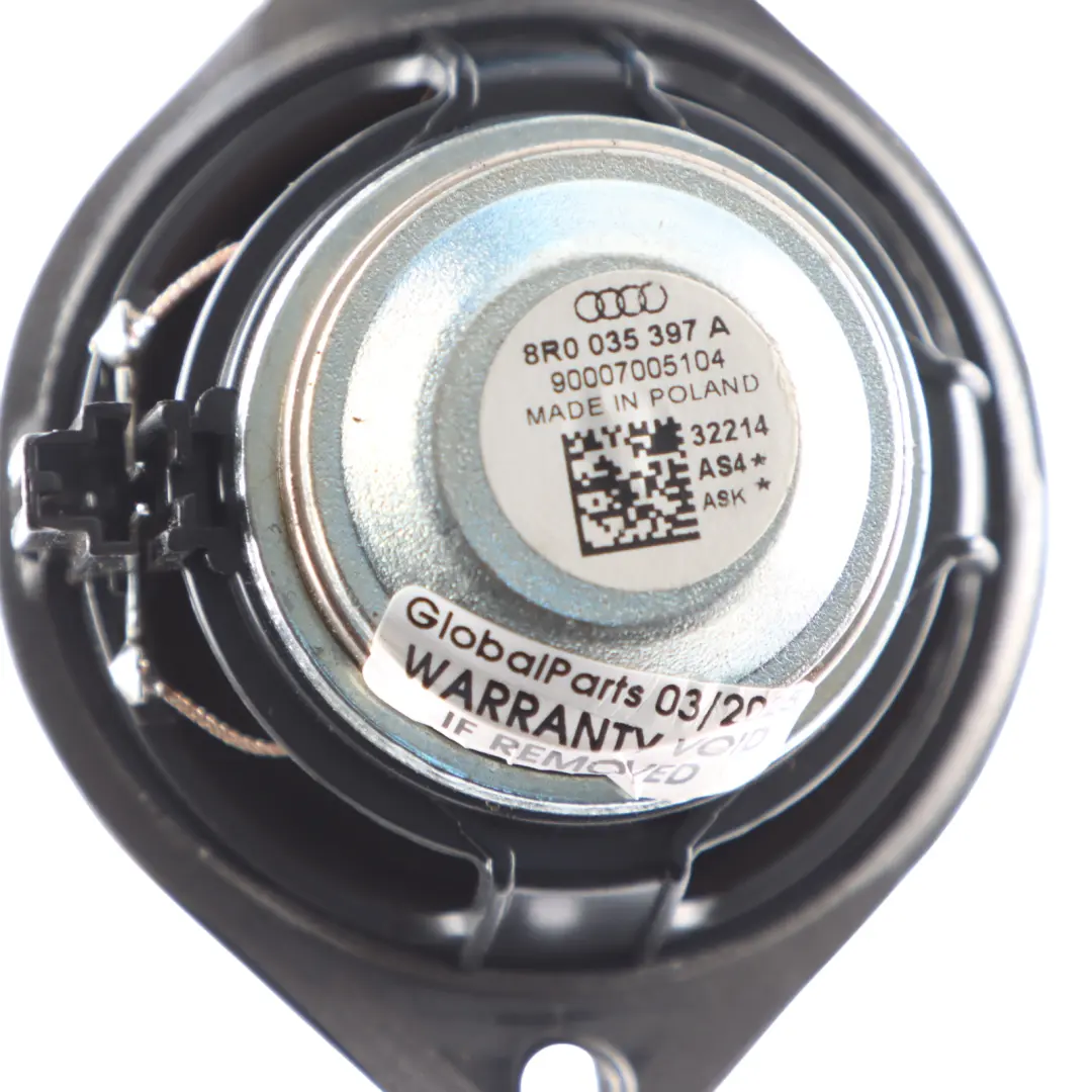 Altoparlante Tweeter Audio Centrale Cruscotto Anteriore per Audi Q5 8R con numero di parte 8R0035397A Audi Q5 8R Altoparlante Tweeter Audio Centrale Cruscotto Anteriore - SKU 8R0035397A - Numero di parte 8R0035397A