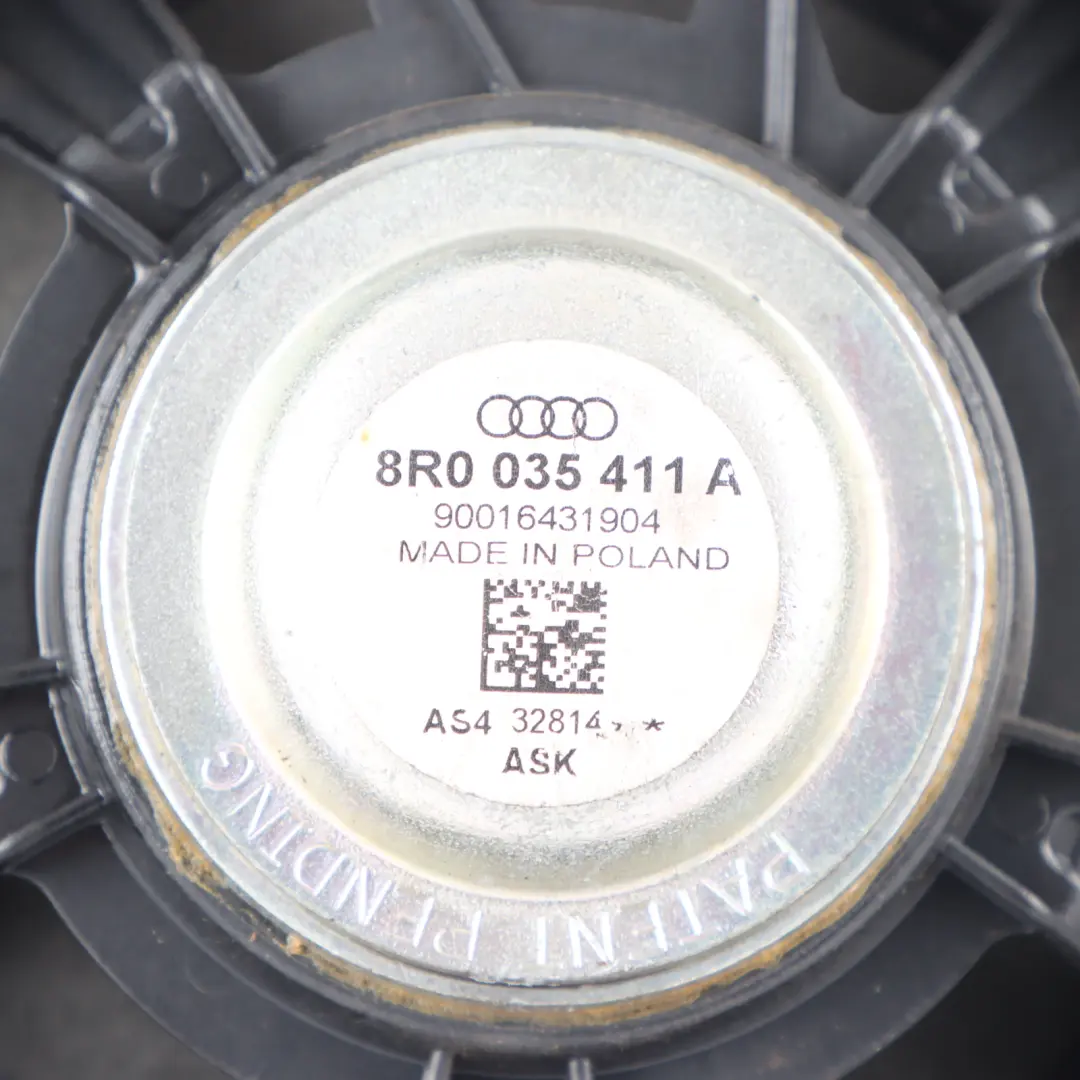Door Card Speaker Audi A4 B8 Rear Left Right N/O/S Audio Speaker to with Part number 8R0035411A Door Card Speaker Audi A4 B8 Rear Left Right N/O/S Audio Speaker - SKU 8R0035411A - Part number 8R0035411A