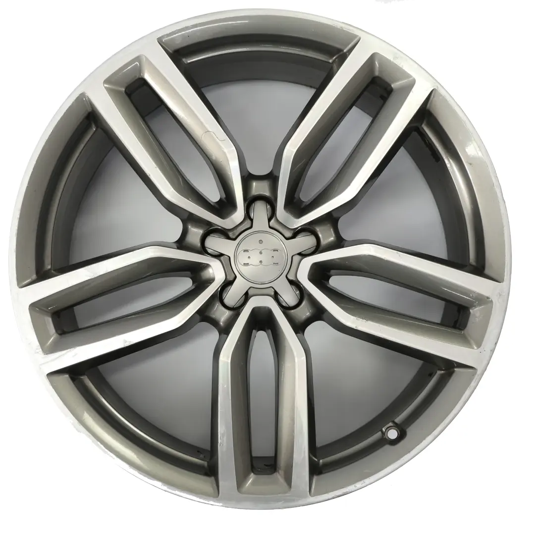 Rim Audi Q5 SQ5 8R Alloy Silver Light 21" 8,5J ET:33 to Wheel with Part number 8R0601025AM Wheel Rim Audi Q5 SQ5 8R Alloy Silver Light 21" 8,5J ET:33 - SKU 8R0601025AM-4 - Part number 8R0601025AM