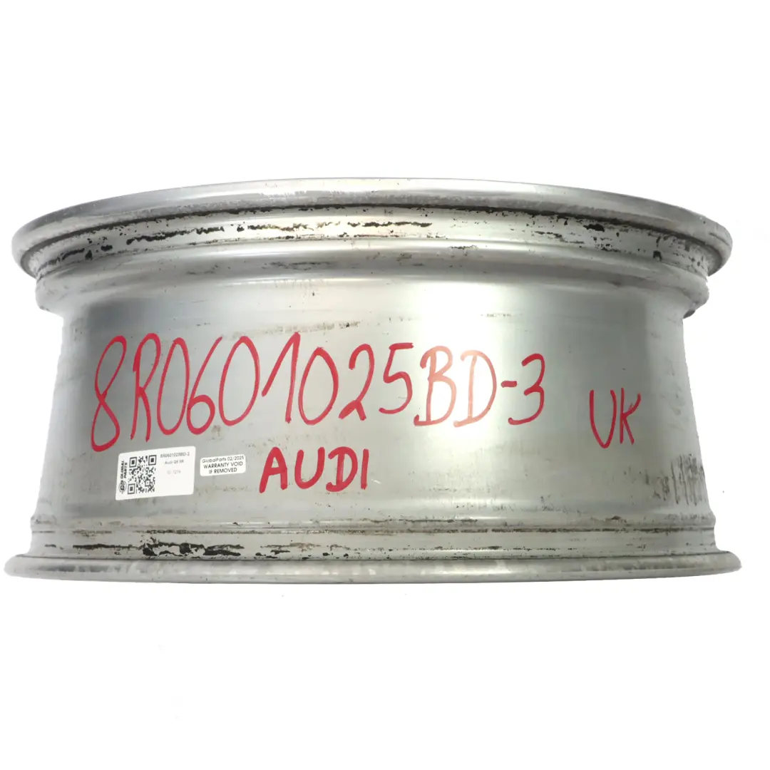 Alloy Rim 19" 8J ET:39 Star Spoke Audi Q5 8R Silver Wheel - SKU 8R0601025BD-3 - Part number 8R0601025BD
