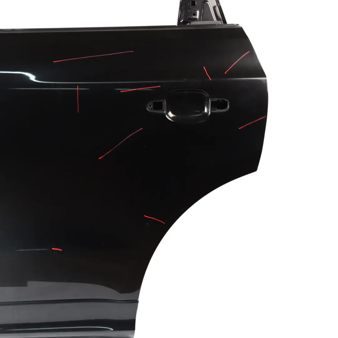 Audi Q5 8R Door Rear Left N/S Panther Black Crystal Effect - Z9Z - SKU 8R0833051B-PBC - Part number 8R0833051B