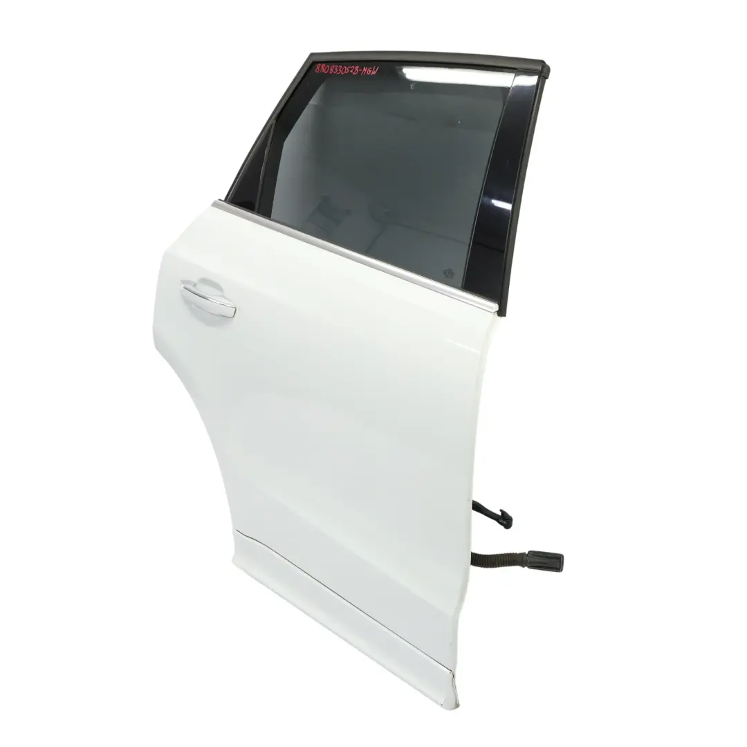 Audi Q5 8R Door Rear Right O/S Glacier White Pearl Effect - S9R - SKU 8R0833052B-MGW - Part number 8R0833052B