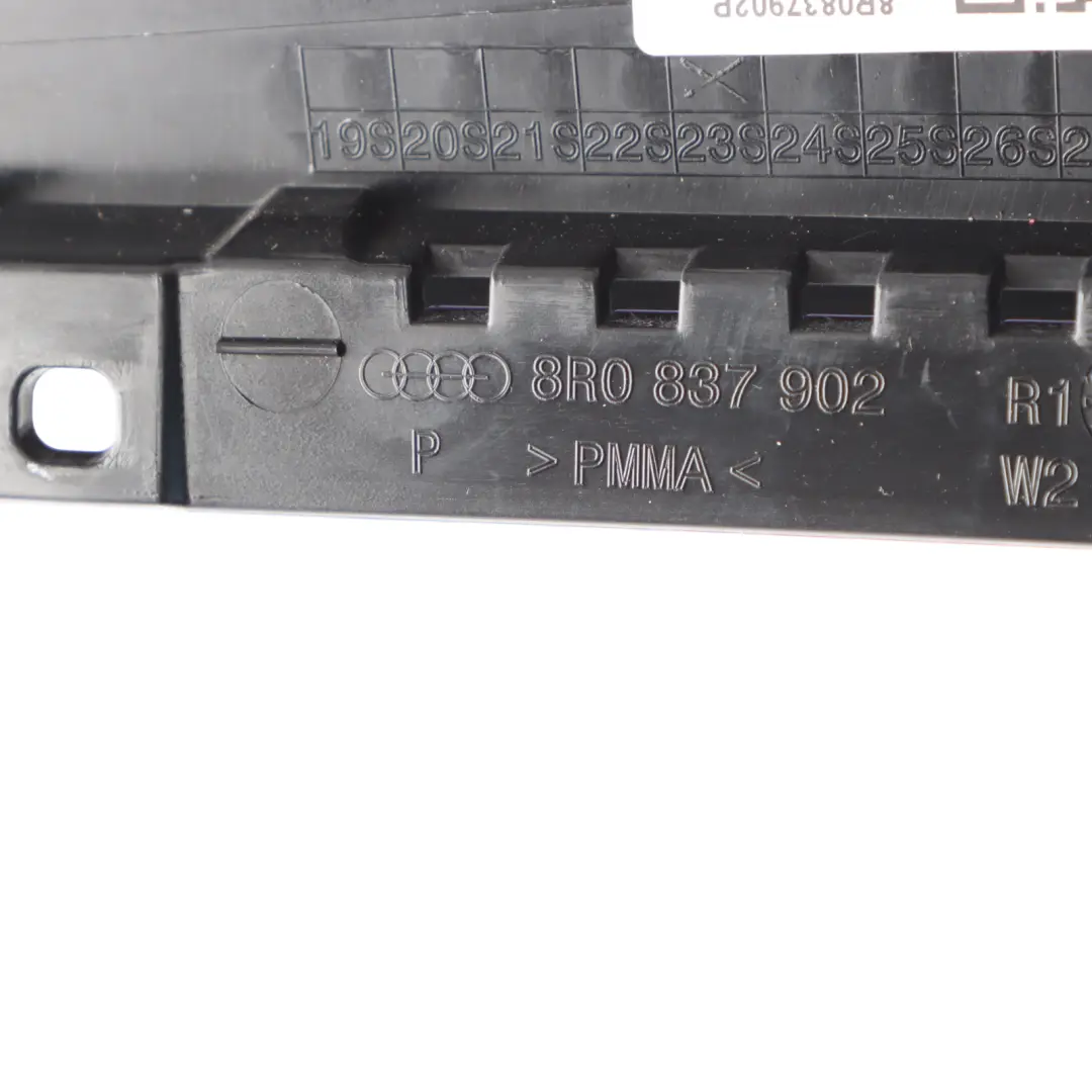 Front Door B Pillar Column Outer Cover Panel Right O/S to Audi Q5 8R with Part number 8R0837902P Audi Q5 8R Front Door B Pillar Column Outer Cover Panel Right O/S - SKU 8R0837902P - Part number 8R0837902P