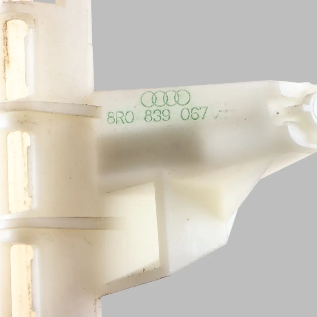 Window Glass Guide Truck Rail Left N/S to Audi Q5 8R Rear with Part number 8R0839067C Audi Q5 8R Rear Window Glass Guide Truck Rail Left N/S - SKU 8R0839067C - Part number 8R0839067C