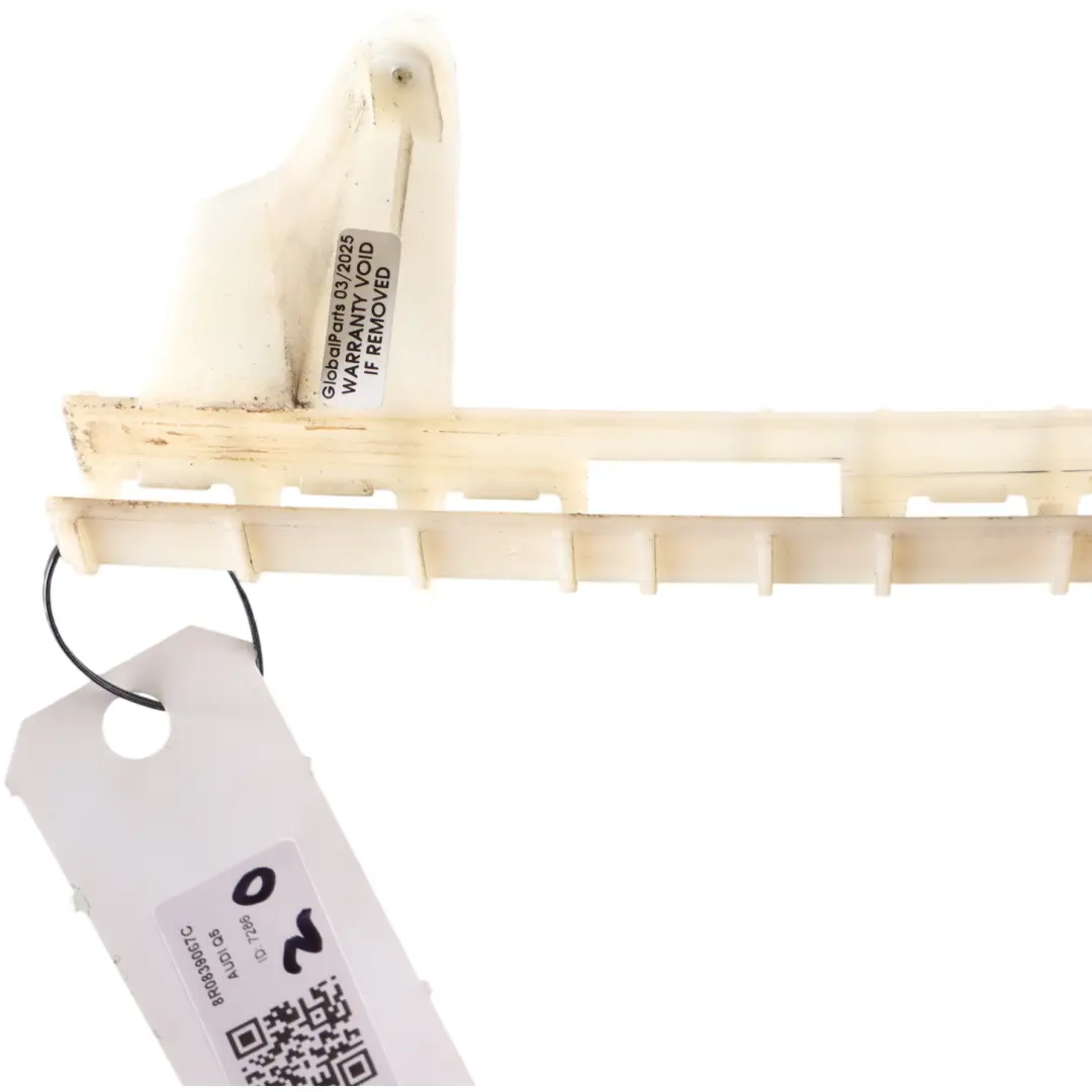 Window Glass Guide Truck Rail Left N/S to Audi Q5 8R Rear with Part number 8R0839067C Audi Q5 8R Rear Window Glass Guide Truck Rail Left N/S - SKU 8R0839067C - Part number 8R0839067C