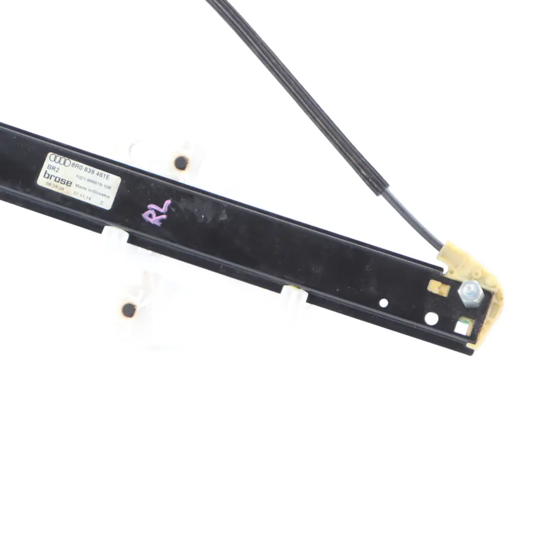 Alzacristalli Porta Posteriore Sinistra Regolatore per Audi Q5 8R con numero di parte 8R0839461E Audi Q5 8R Alzacristalli Porta Posteriore Sinistra Regolatore - SKU 8R0839461E - Numero di parte 8R0839461E