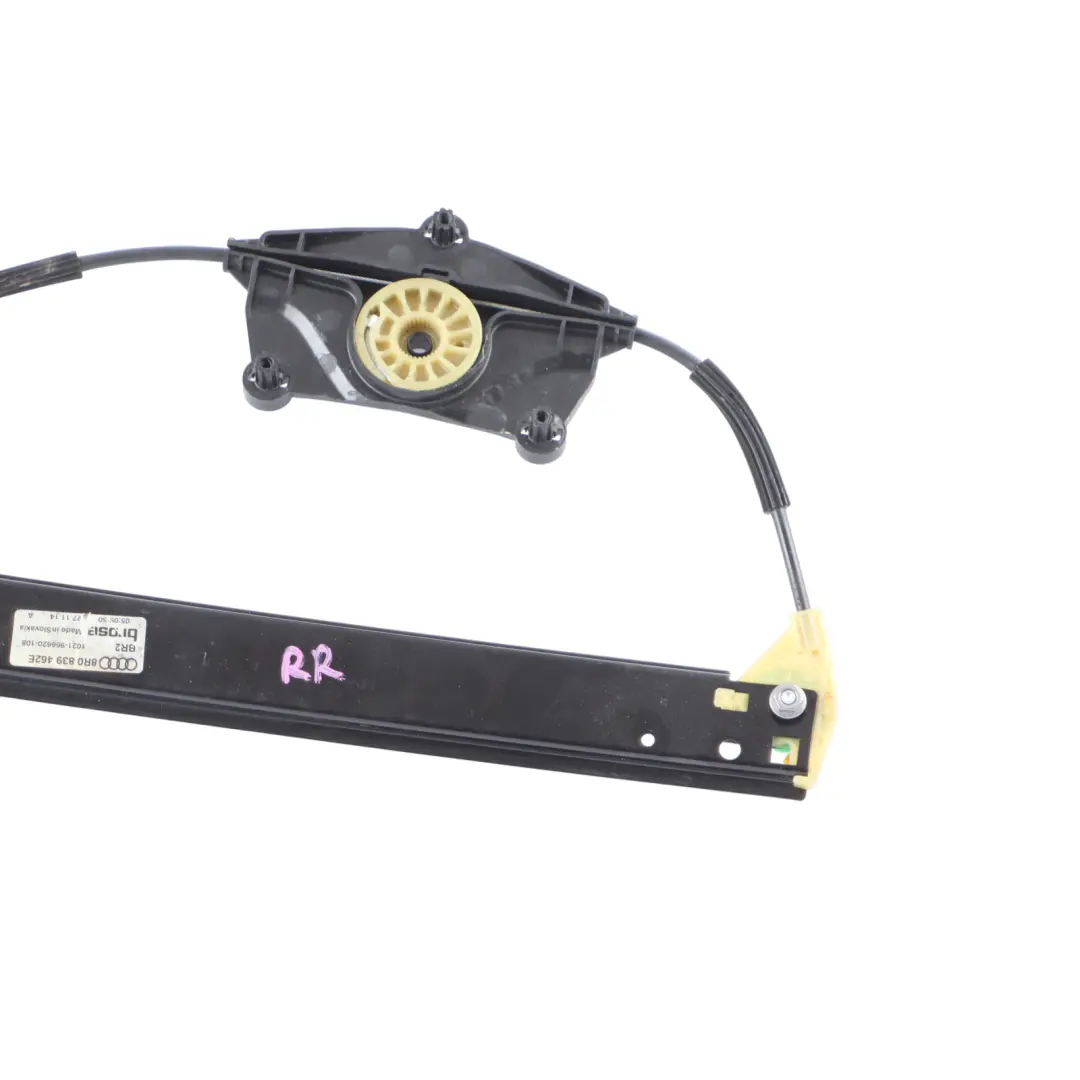 Puerta Trasera Elevalunas Regulador Mecanismo Derecho para Audi Q5 8R con número de pieza 8R0839462E Audi Q5 8R Puerta Trasera Elevalunas Regulador Mecanismo Derecho - SKU 8R0839462E - Número de pieza 8R0839462E