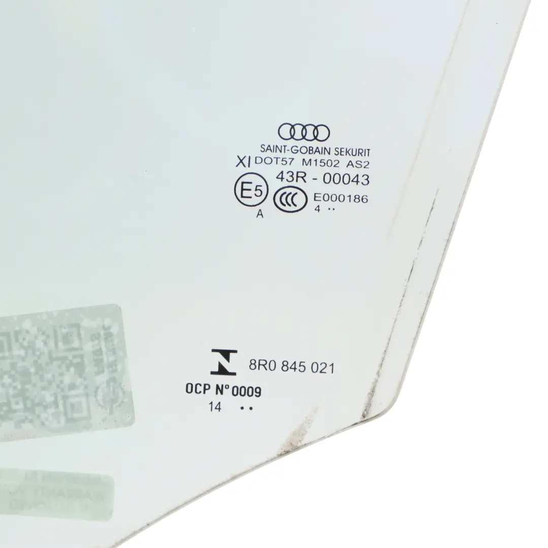 Door Window Glass Front Left N/S Door Green AS2 to Audi Q5 8R with Part number 8R0845021 Audi Q5 8R Door Window Glass Front Left N/S Door Green AS2 - SKU 8R0845021 - Part number 8R0845021