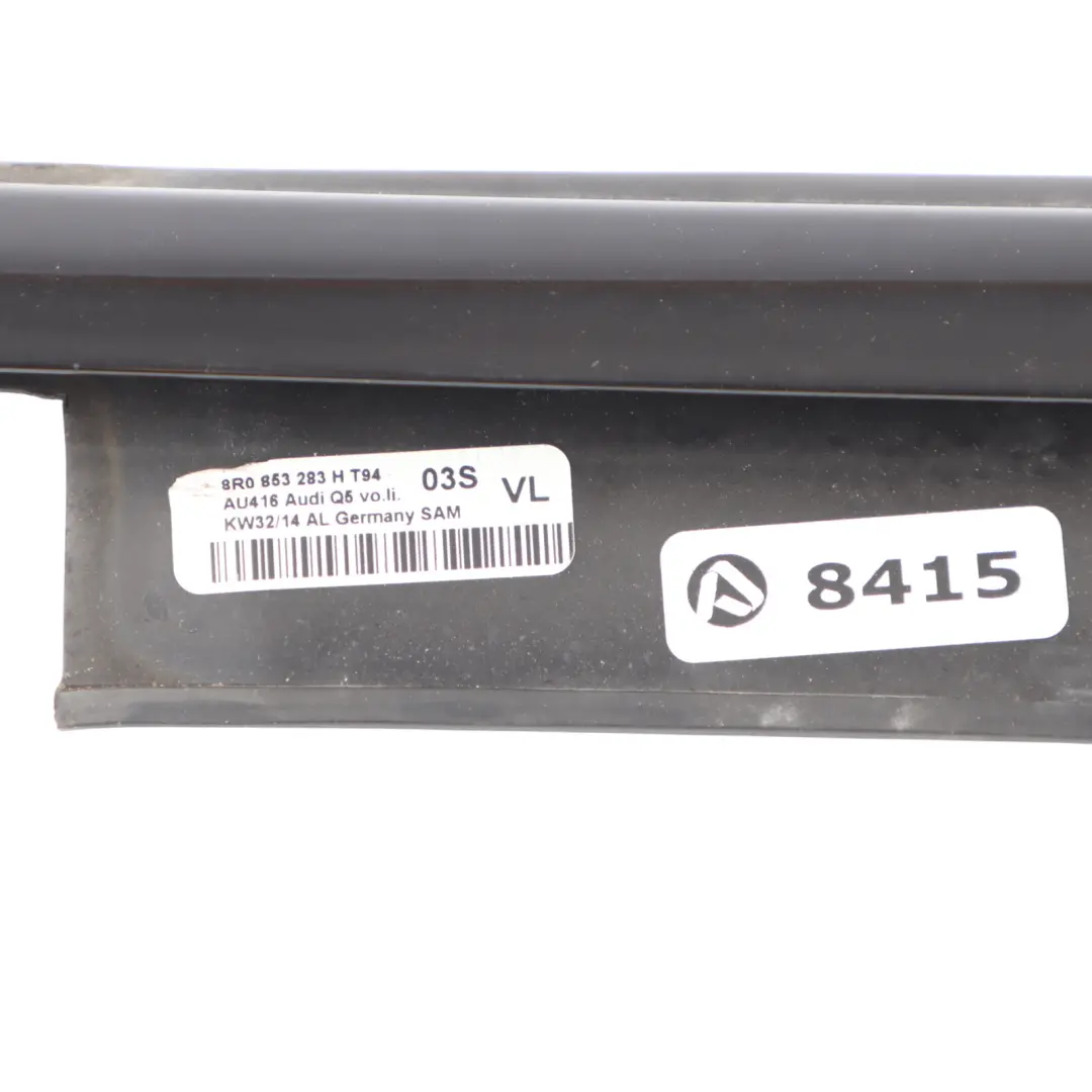 Window Front Seal Door Left N/S Gasket Weatherstrip to Audi Q5 8R with Part number 8R0853283H Audi Q5 8R Window Front Seal Door Left N/S Gasket Weatherstrip - SKU 8R0853283H - Part number 8R0853283H