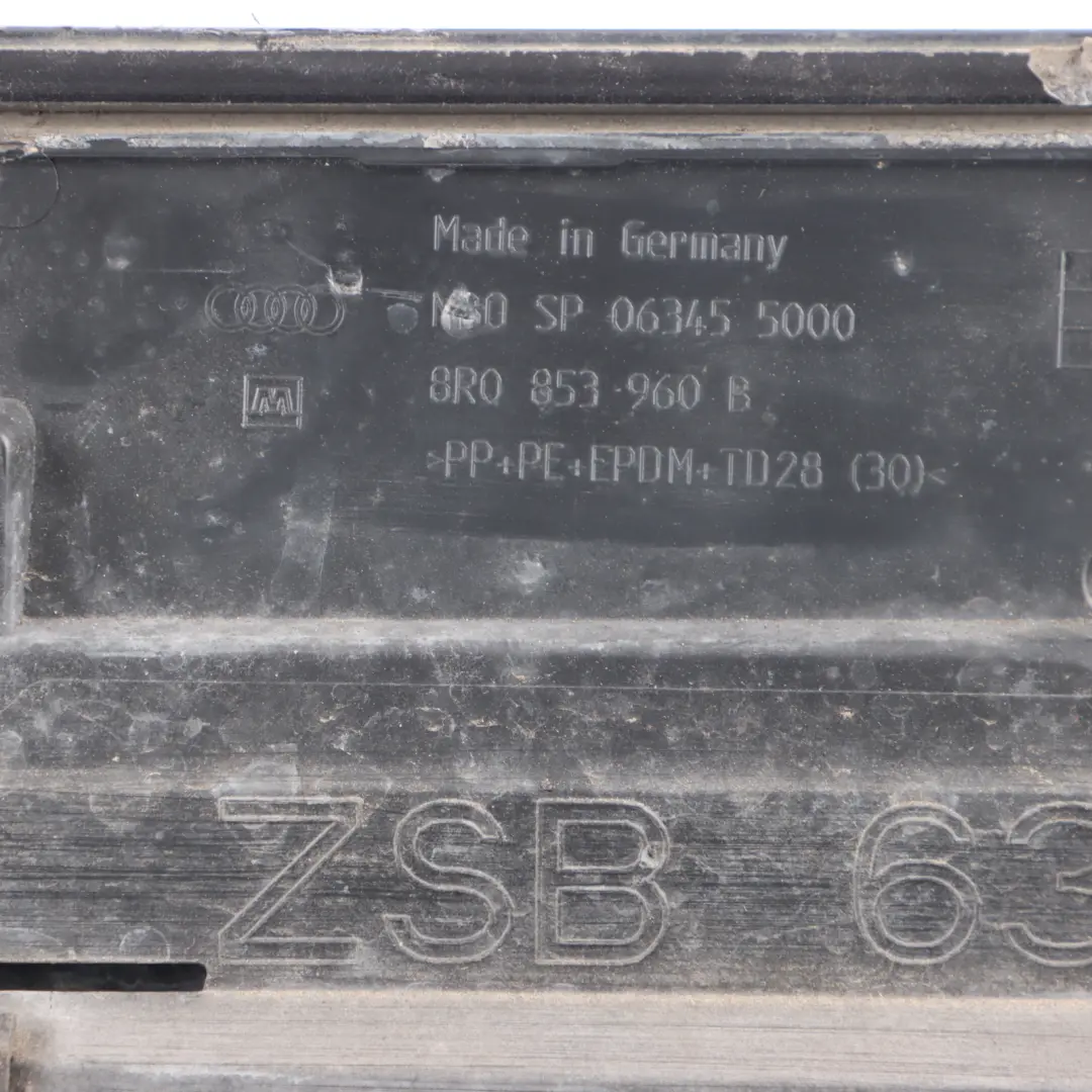 Front Door Trim Lower Moulding Strip Right O/S Glacier White - S9R to Audi Q5 8R with Part number 8R0853960B Audi Q5 8R Front Door Trim Lower Moulding Strip Right O/S Glacier White - S9R - SKU 8R0853960B-PBC - Part number 8R0853960B