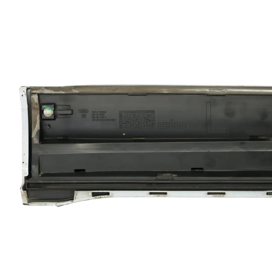 Door Trim Lower Strip Cover Left N/S Glacier White Pearl - S9R to Audi Q5 8R Rear with Part number 8R0853969B Audi Q5 8R Rear Door Trim Lower Strip Cover Left N/S Glacier White Pearl - S9R - SKU 8R0853969B-MGW - Part number 8R0853969B