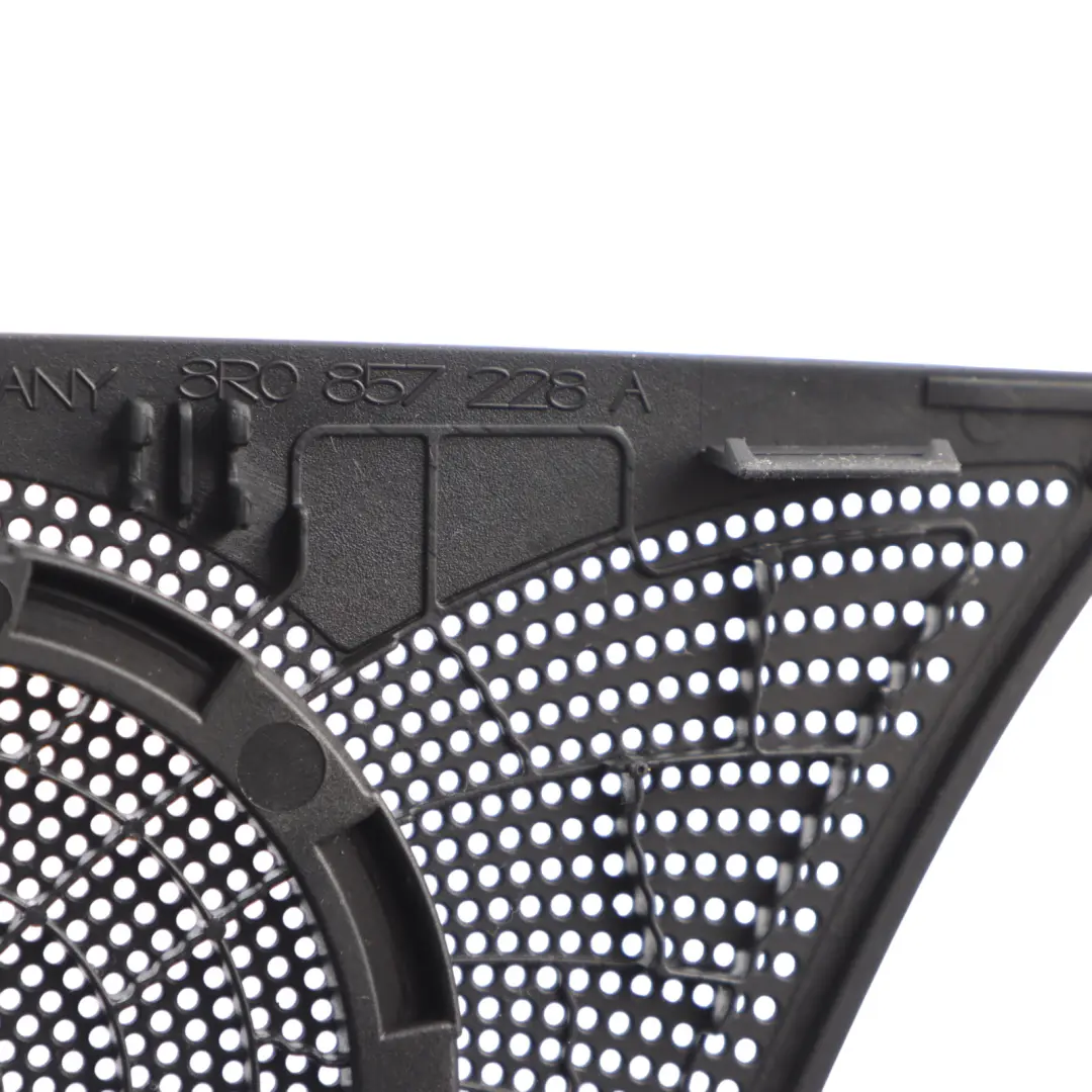 Speaker Cover Trim Door Front Right O/S Bang Olufsen Panel to Audi Q5 8R with Part number 8R0857228A Audi Q5 8R Speaker Cover Trim Door Front Right O/S Bang Olufsen Panel - SKU 8R0857228A - Part number 8R0857228A