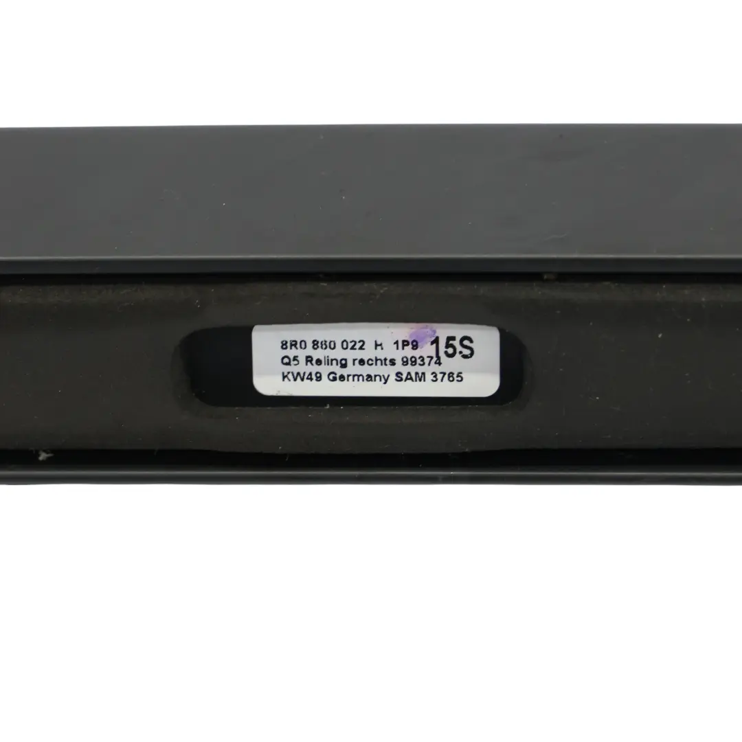 Roof Railing Set Audi Q5 8R Left Right N/O/S Rack Moulding Trim Black Primed to with Part number 8R0860021H Roof Railing Set Audi Q5 8R Left Right N/O/S Rack Moulding Trim Black Primed - SKU 8R0860021H - Part number 8R0860021H