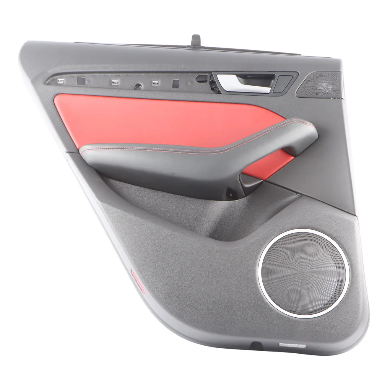 Audi Q5 8R Door Card Cover Trim Rear Left N/S Leather Red 8R0867303BF