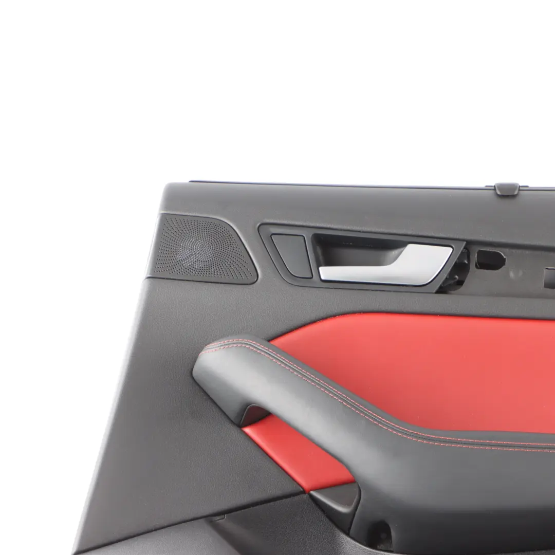 Door Card Cover Trim Rear Right O/S Leather Red to Audi Q5 8R with Part number 8R0867304BF Audi Q5 8R Door Card Cover Trim Rear Right O/S Leather Red - SKU 8R0867304BF - Part number 8R0867304BF