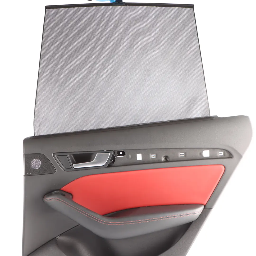 Audi Q5 8R Door Card Cover Trim Rear Right O/S Leather Red - SKU 8R0867304BF - Part number 8R0867304BF