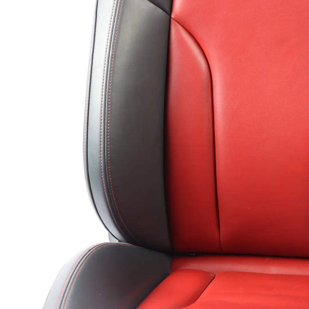 Front Left N/S Heated Electric Leather Black Magma Red to Audi SQ5 8R Sport Seat with Part number 8R0881805AK Audi SQ5 8R Sport Seat Front Left N/S Heated Electric Leather Black Magma Red - SKU 8R0881805AK - Part number 8R0881805AK