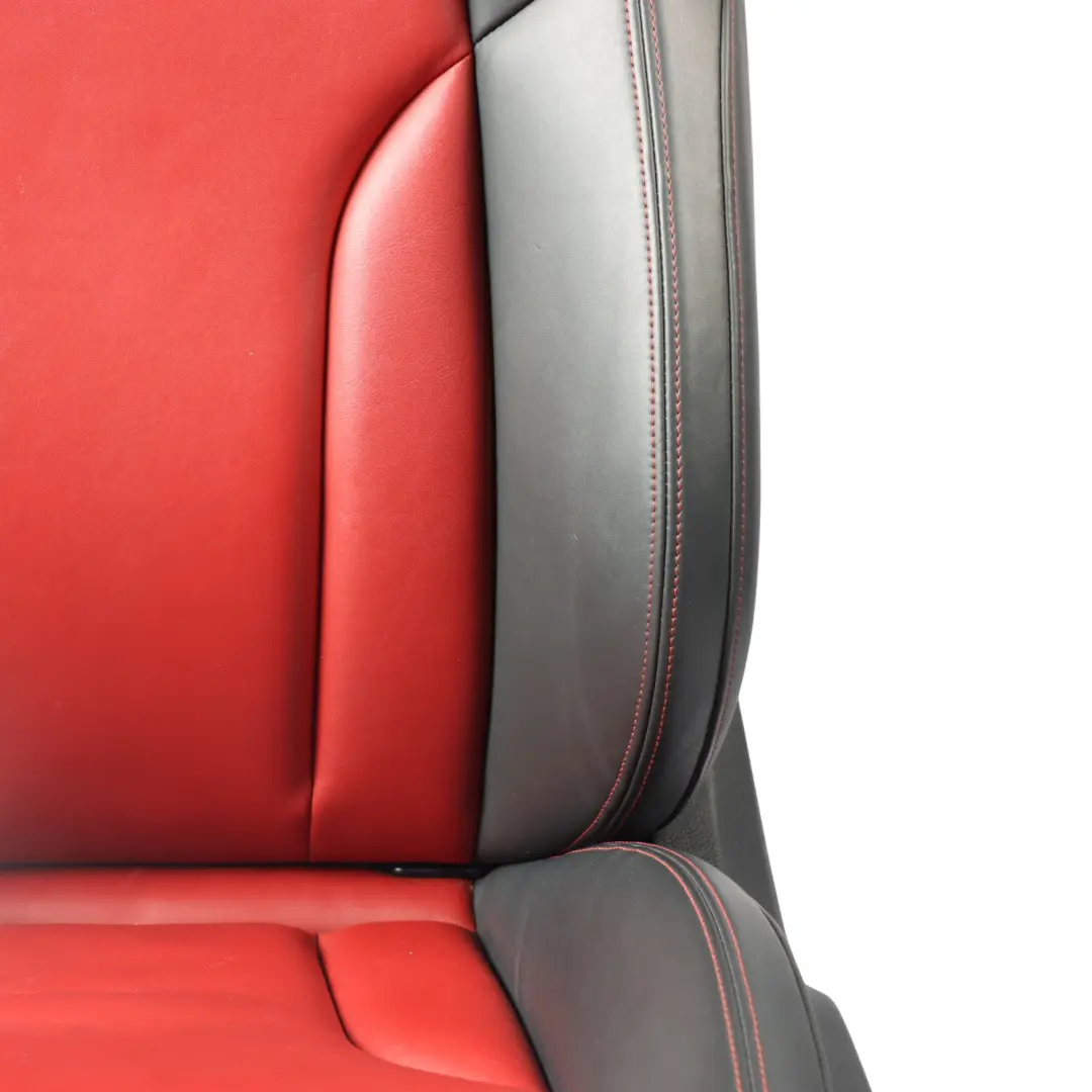 Front Left N/S Heated Electric Leather Black Magma Red to Audi SQ5 8R Sport Seat with Part number 8R0881805AK Audi SQ5 8R Sport Seat Front Left N/S Heated Electric Leather Black Magma Red - SKU 8R0881805AK - Part number 8R0881805AK