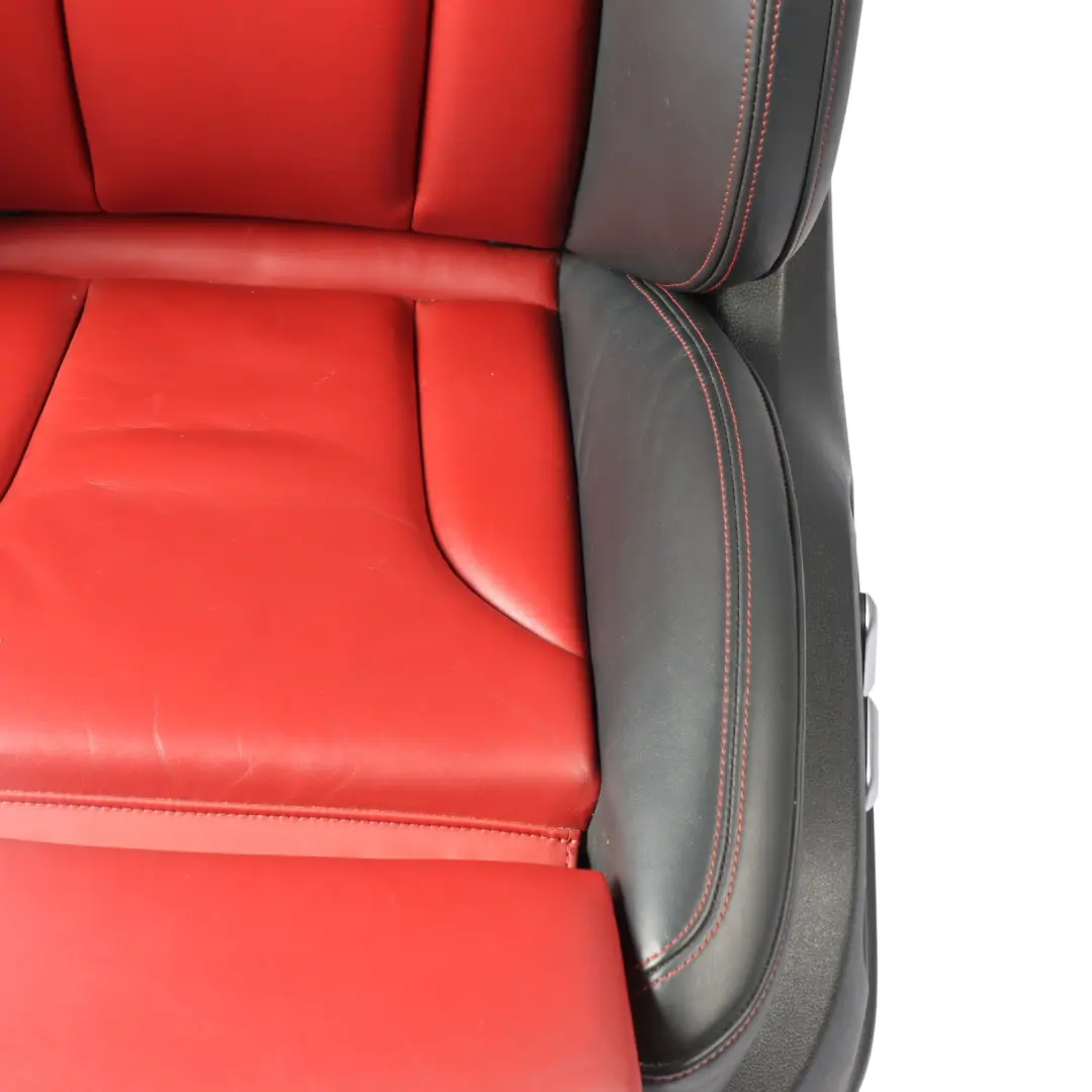 Front Left N/S Heated Electric Leather Black Magma Red to Audi SQ5 8R Sport Seat with Part number 8R0881805AK Audi SQ5 8R Sport Seat Front Left N/S Heated Electric Leather Black Magma Red - SKU 8R0881805AK - Part number 8R0881805AK