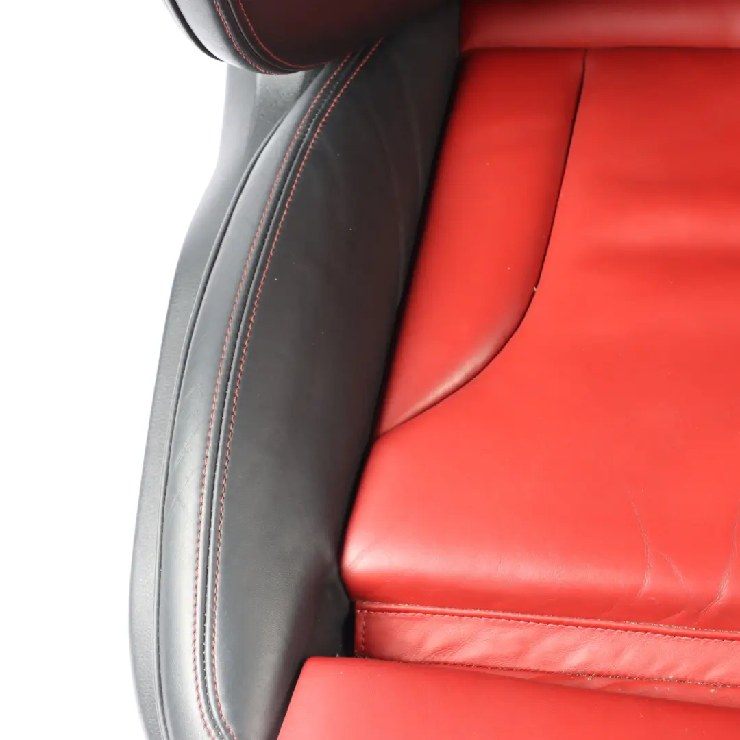 Audi SQ5 8R Sport Seat Front Right O/S Heated Memory Leather Black Magma Red - SKU 8R0881806AK - Part number 8R0881806AK